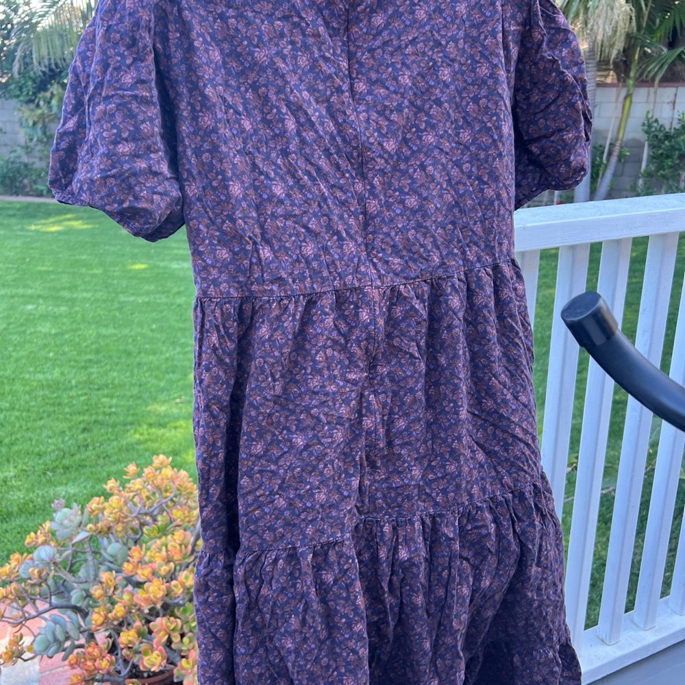 Madewell Purple Floral Maxi Dress - Picture 9 of 9